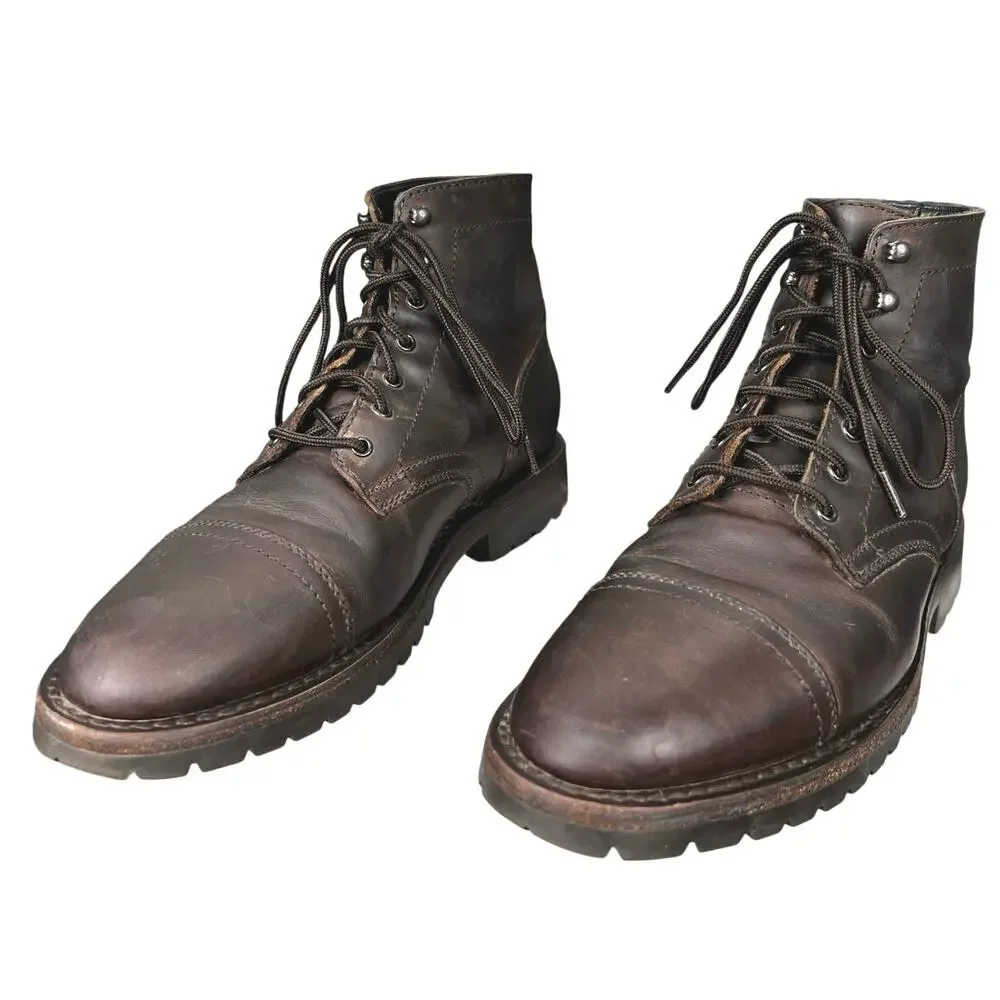 Thursday Men’s Captain StormKing Brown Leather Lug Sole Chukka Boot Size US 9.5